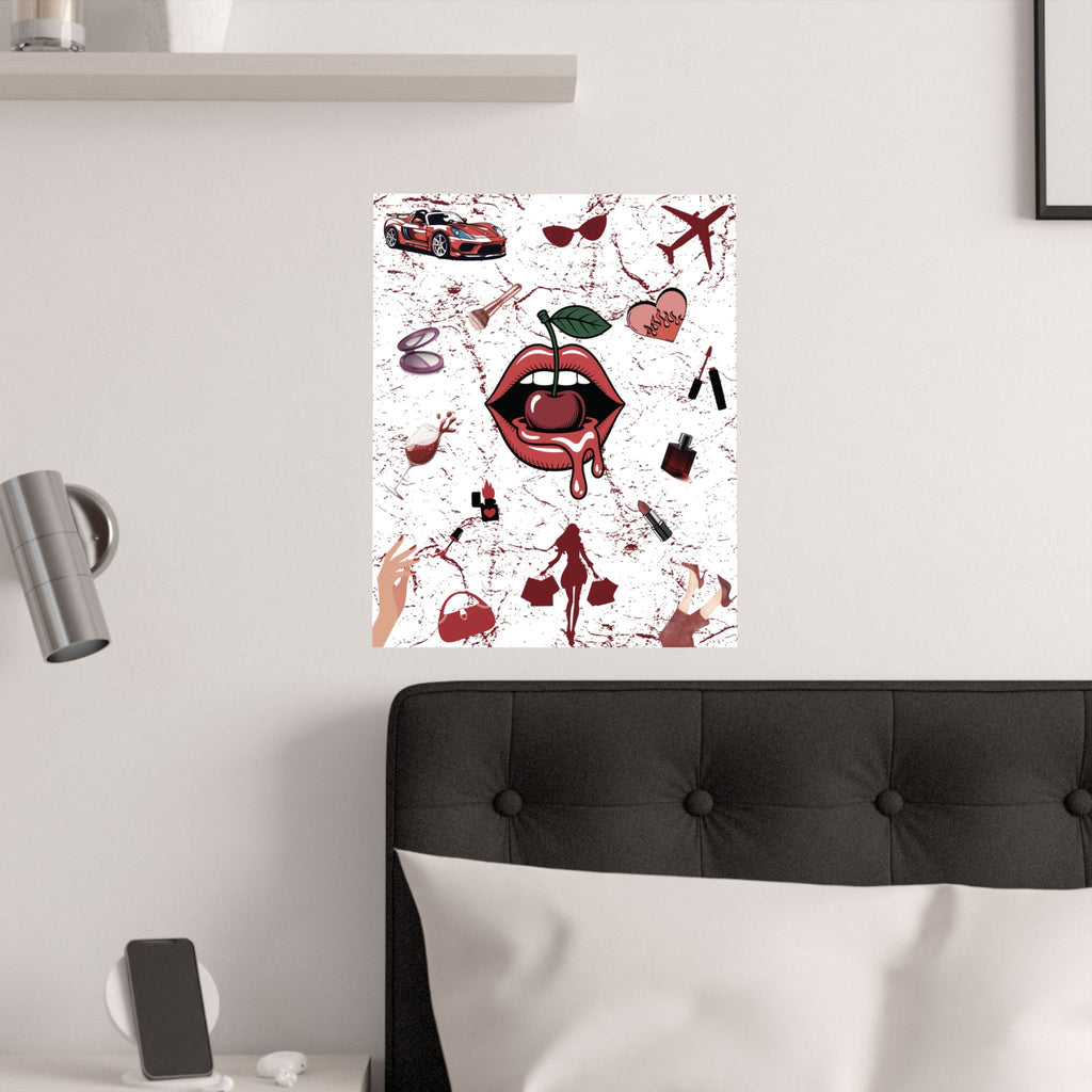 Baddie Wall Poster, Glam Room Décor