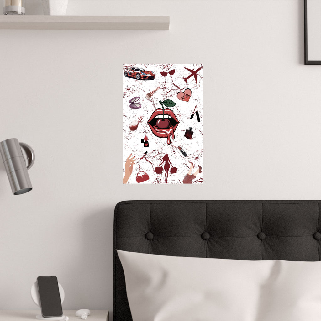Baddie Wall Poster, Glam Room Décor