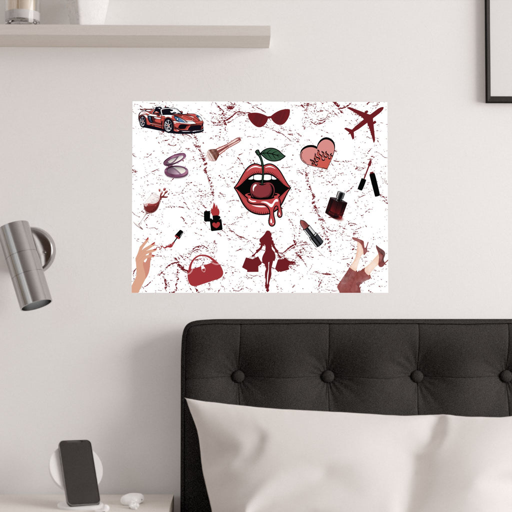 Baddie Wall Poster, Glam Room Décor