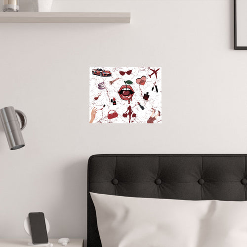 Baddie Wall Poster, Glam Room Décor