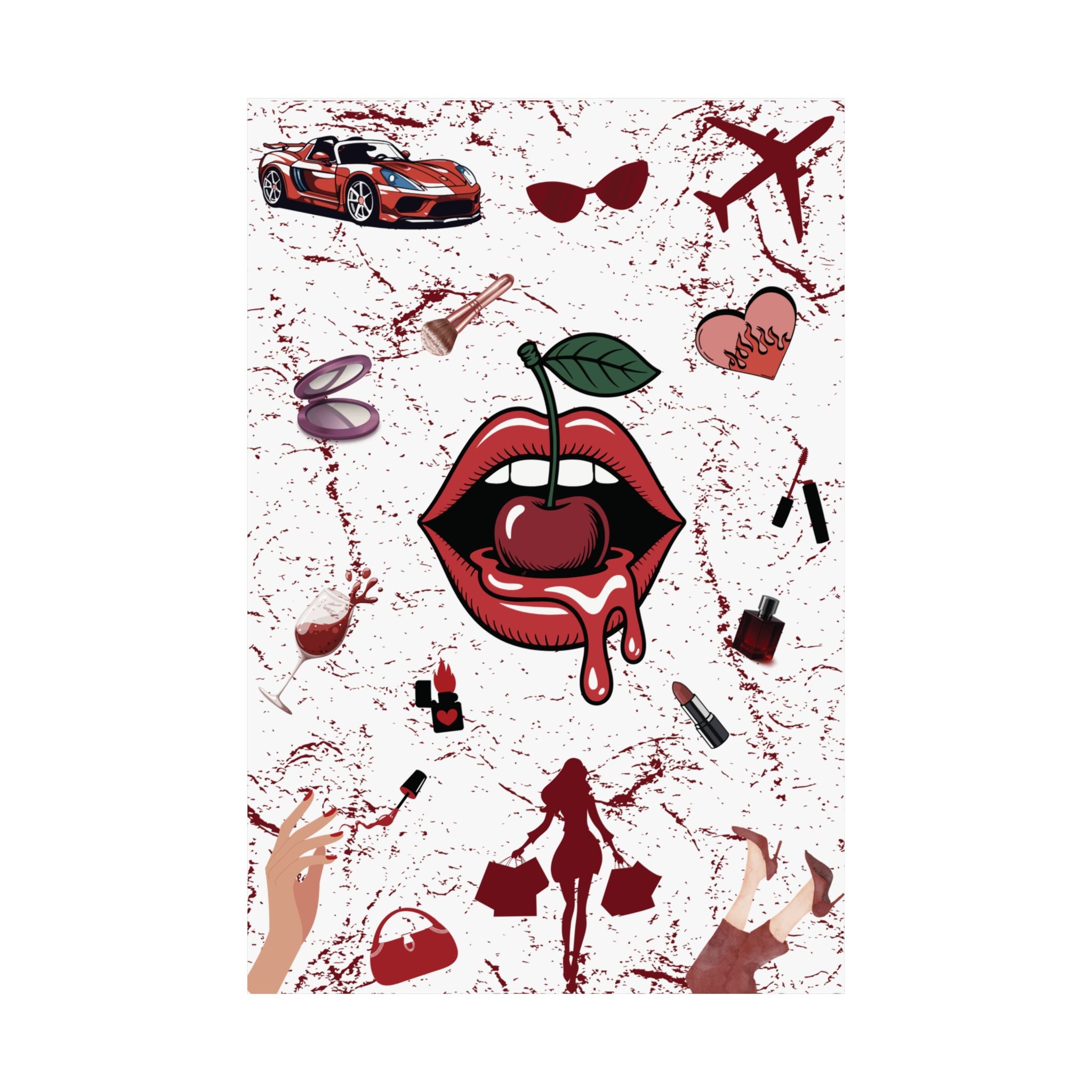 Baddie Wall Poster, Glam Room Décor